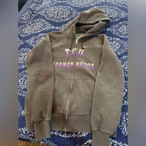Nike Women’s Gray Hoodie with Purple Accents
